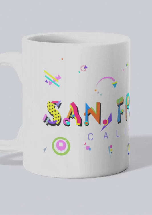 San Francisco POPtype™ Mug – 11oz Ceramic Coffee Cup