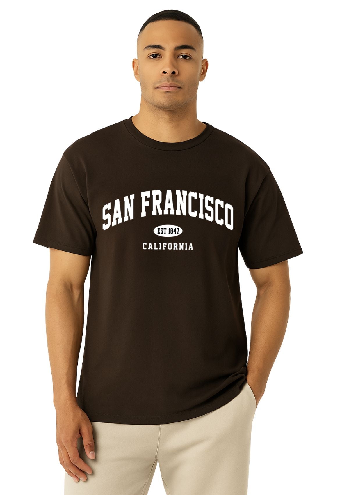 San Francisco California T-Shirt – Unisex (Vintage Brown)