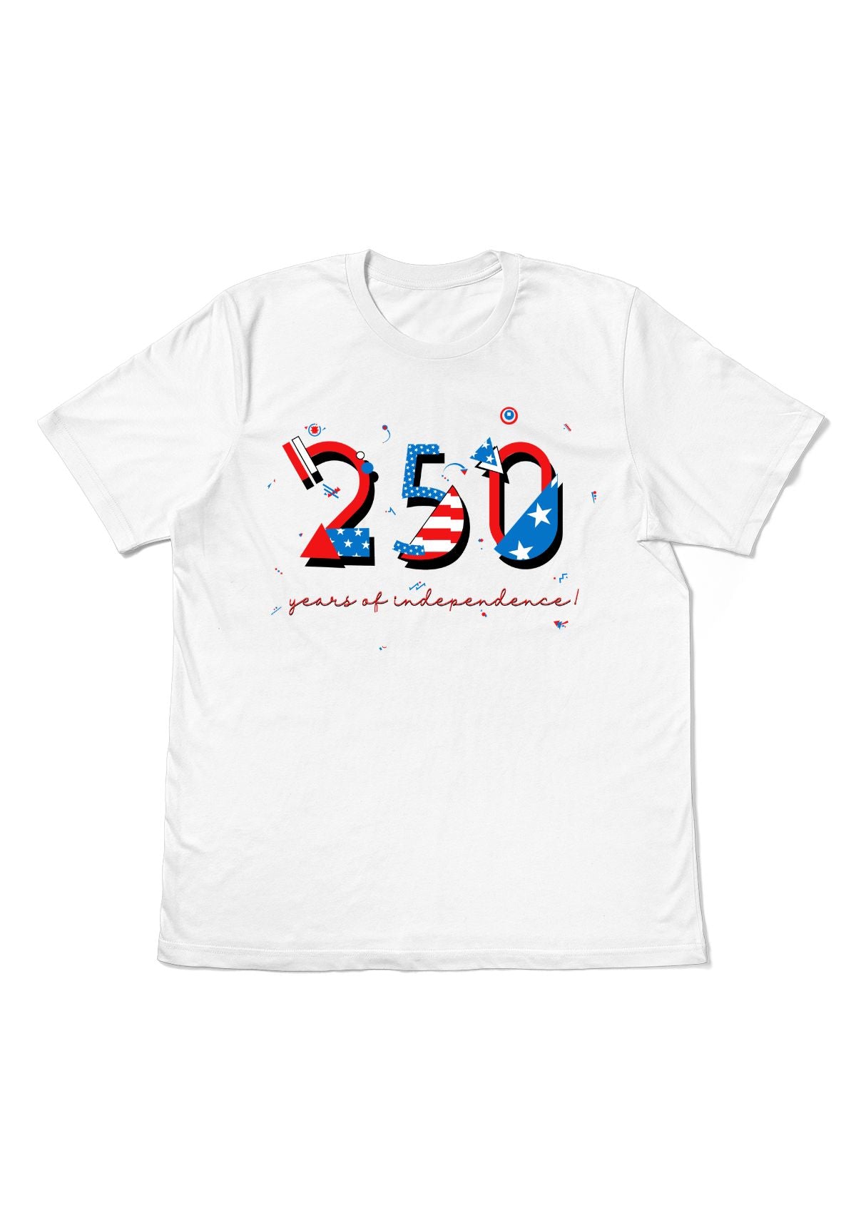 Custom USA 250 T-Shirt | 250 Years of Independence POPtype™ Tee