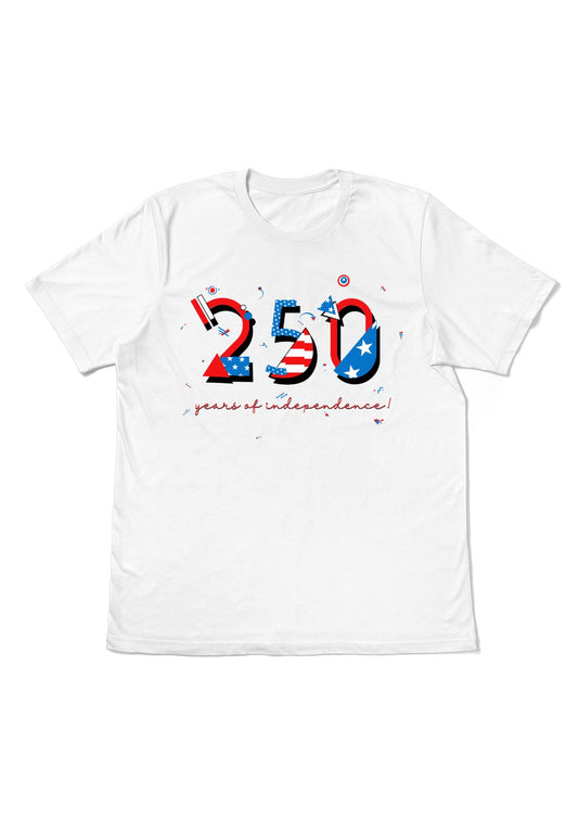 Custom USA 250 T-Shirt | 250 Years of Independence POPtype™ Tee